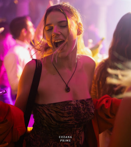 Euphoric dancing on the central dancefloor